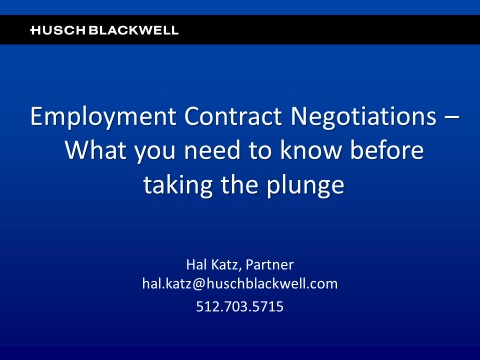 TM17 Employment Contract Negotiations Slide